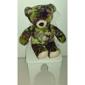 Military hunting Camouflage Build A Bear BAB 18" Soft Stuffed Plush